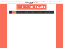 Tablet Screenshot of ledeliziedellatavola.com